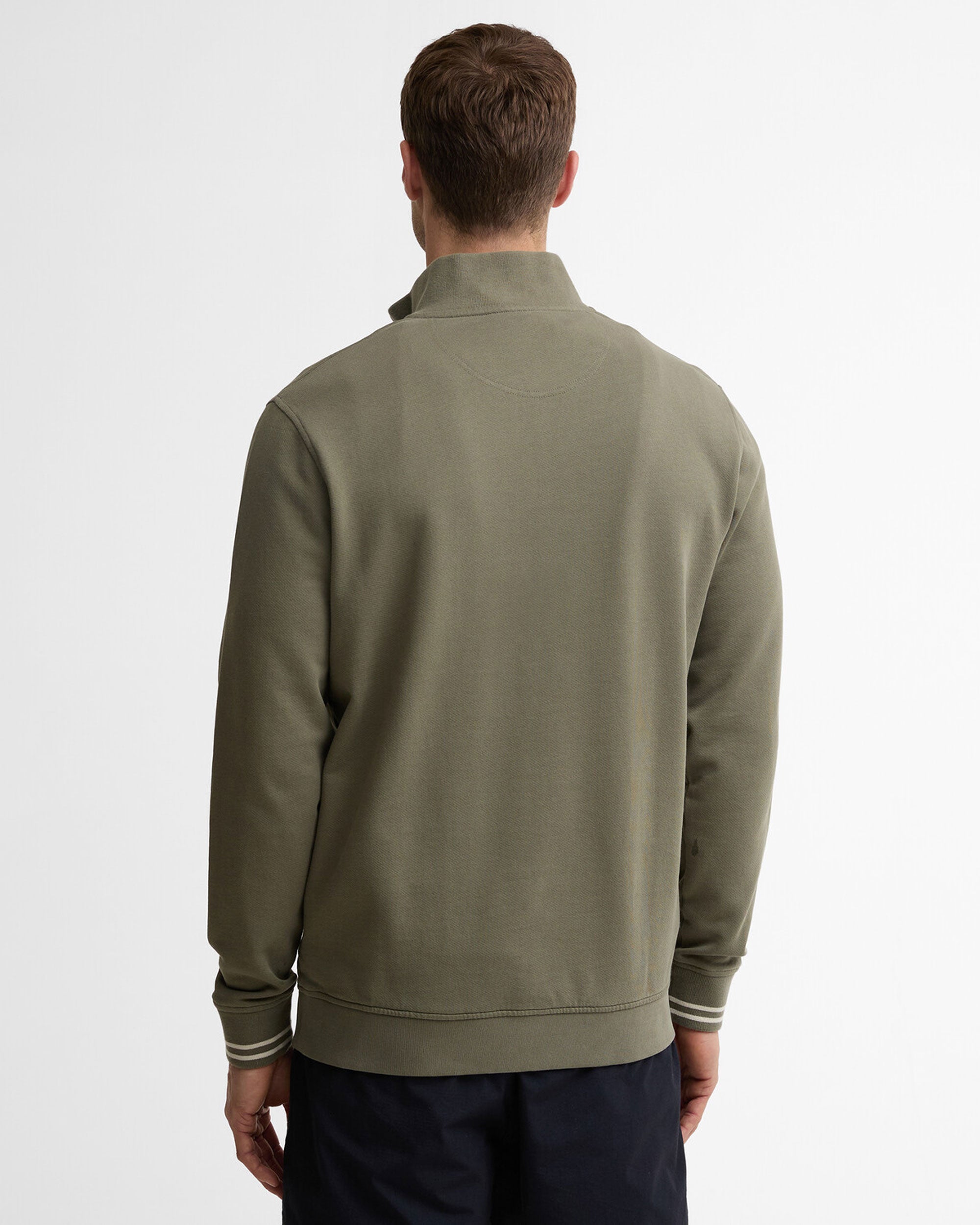 Rosford Half Zip Sweatshirt - Dusty Olive