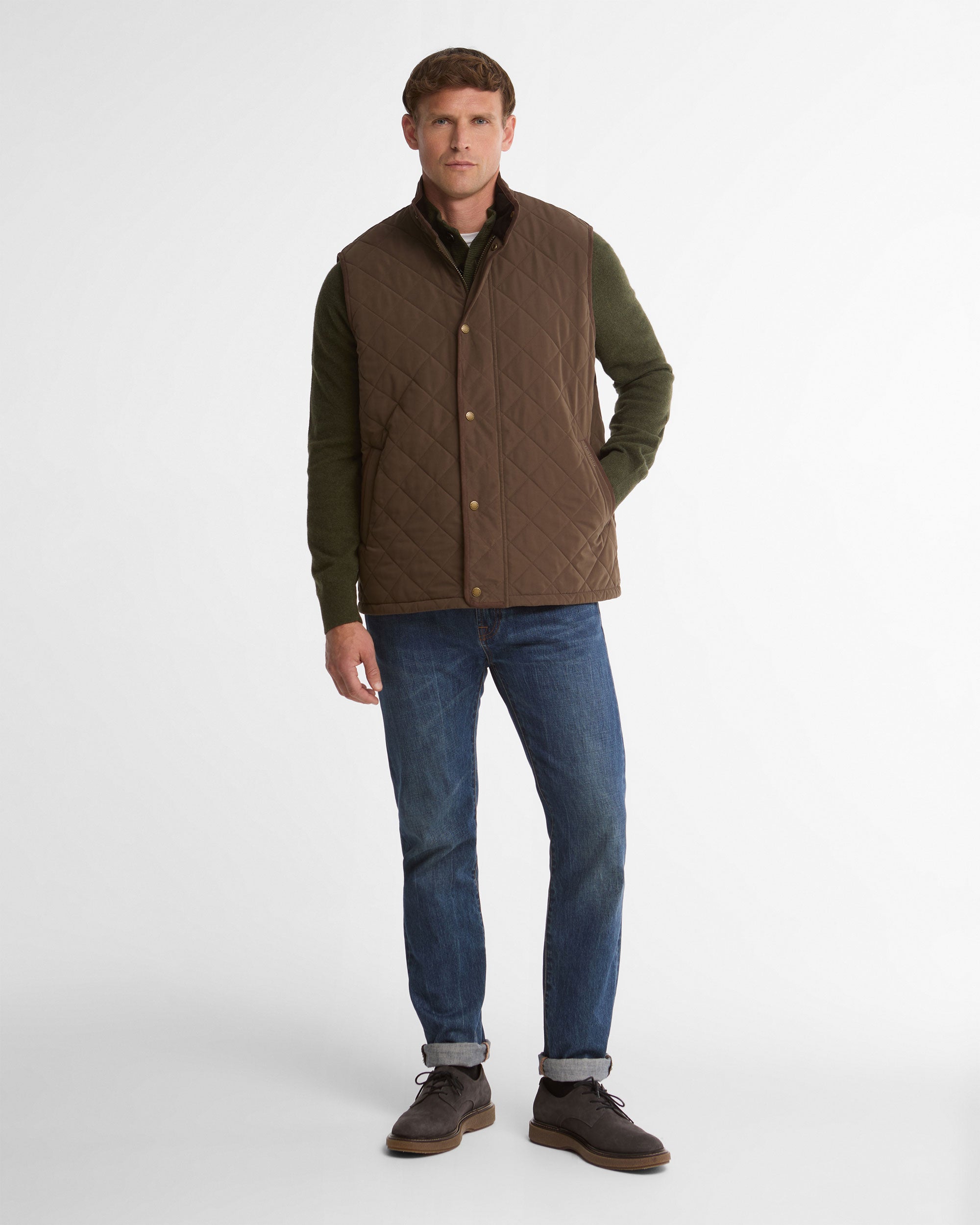 Rosley Polarquilt Gilet - Dark Olive