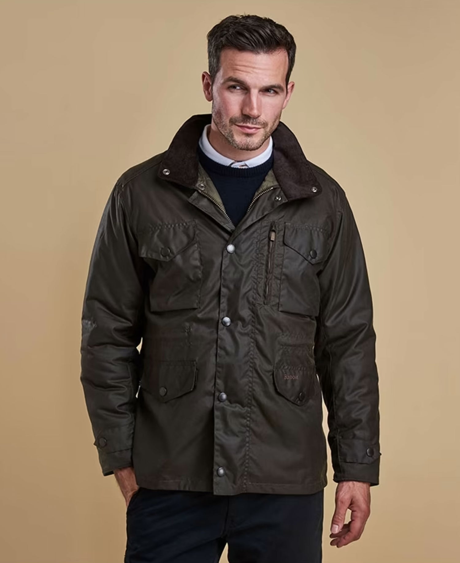 Sapper Wax Jacket - Olive