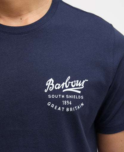 Script Graphic T-Shirt - Navy
