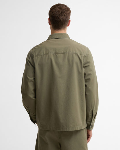 Sherburn Cotton Overshirt - Dusty Olive