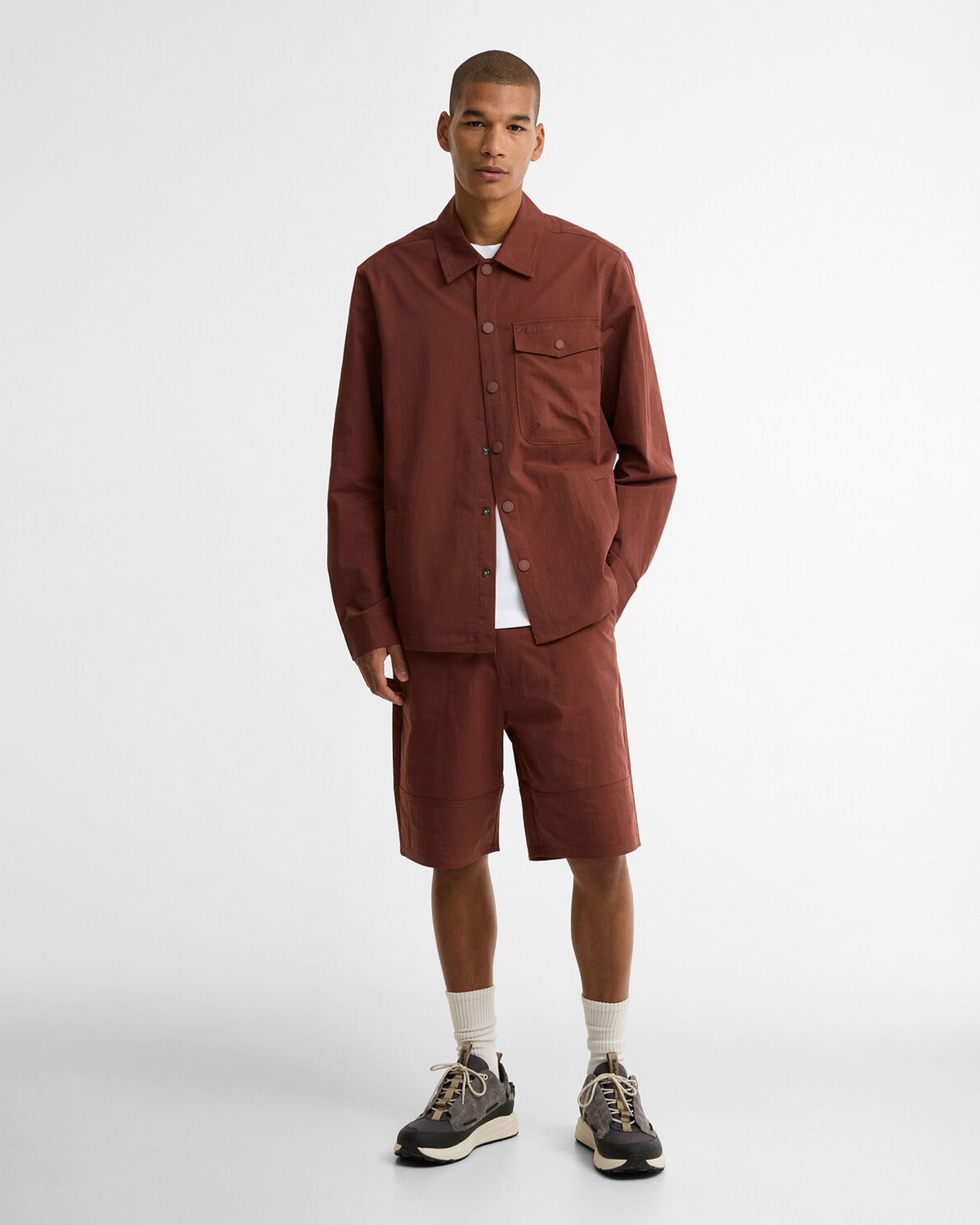 Strickland Textured Short - Burnt Pepper