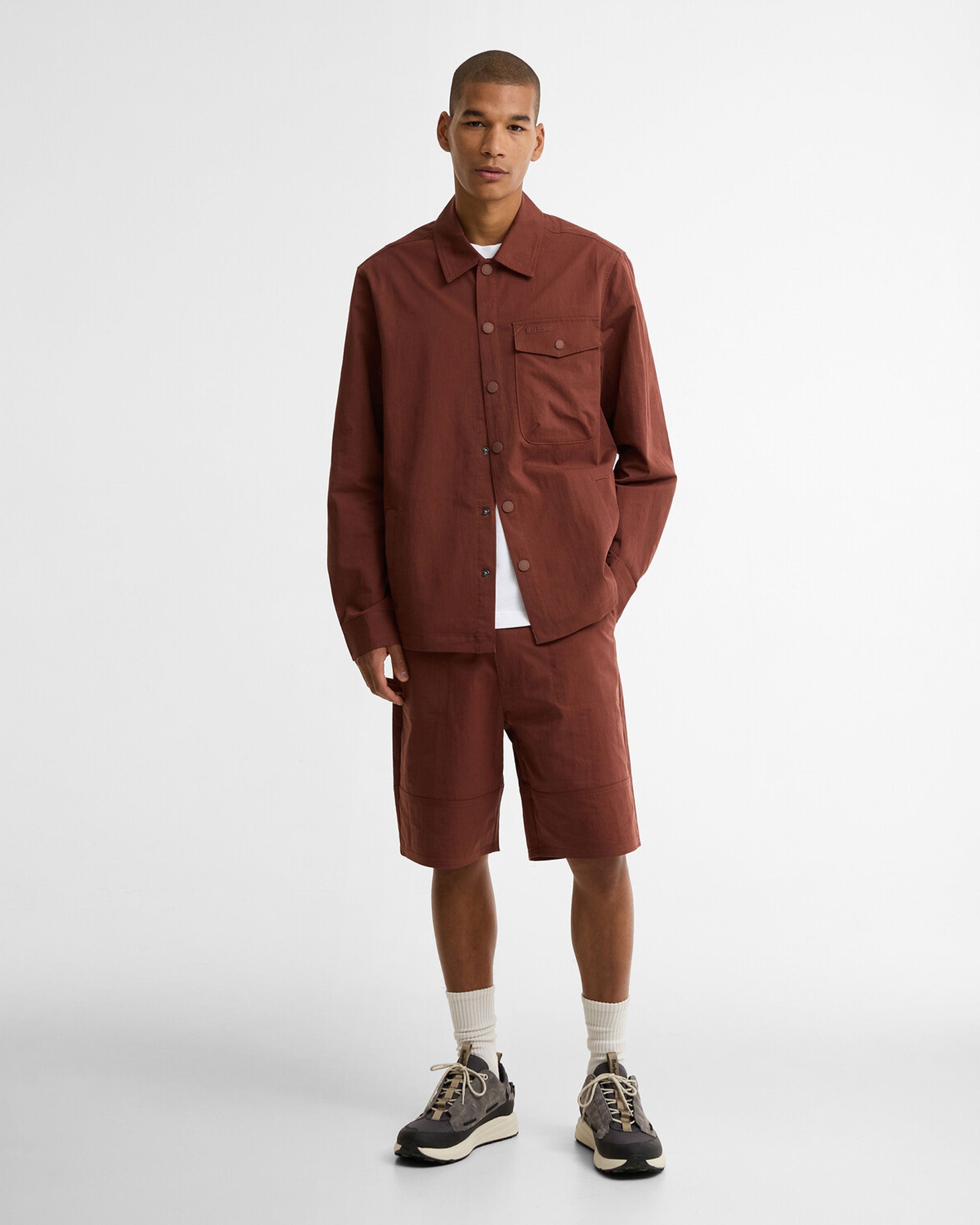 Strickland Textured Short - Burnt Pepper