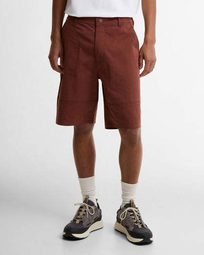 Strickland Textured Short - Burnt Pepper