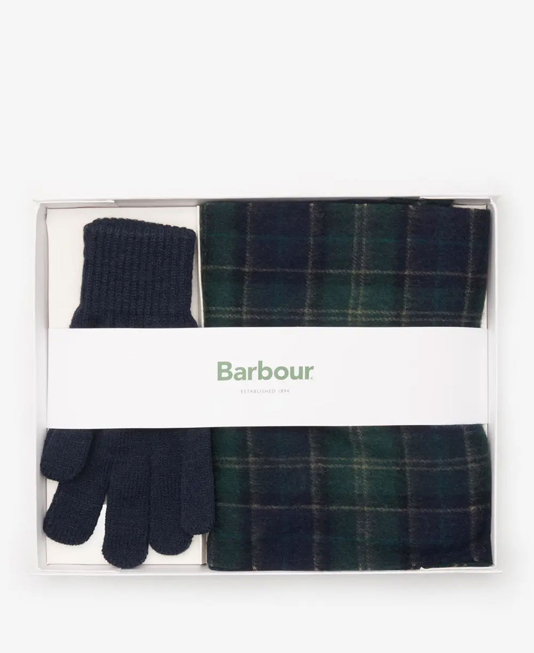 Tartan Scarf &amp; Glove Gift Set - Green Loch Tartan