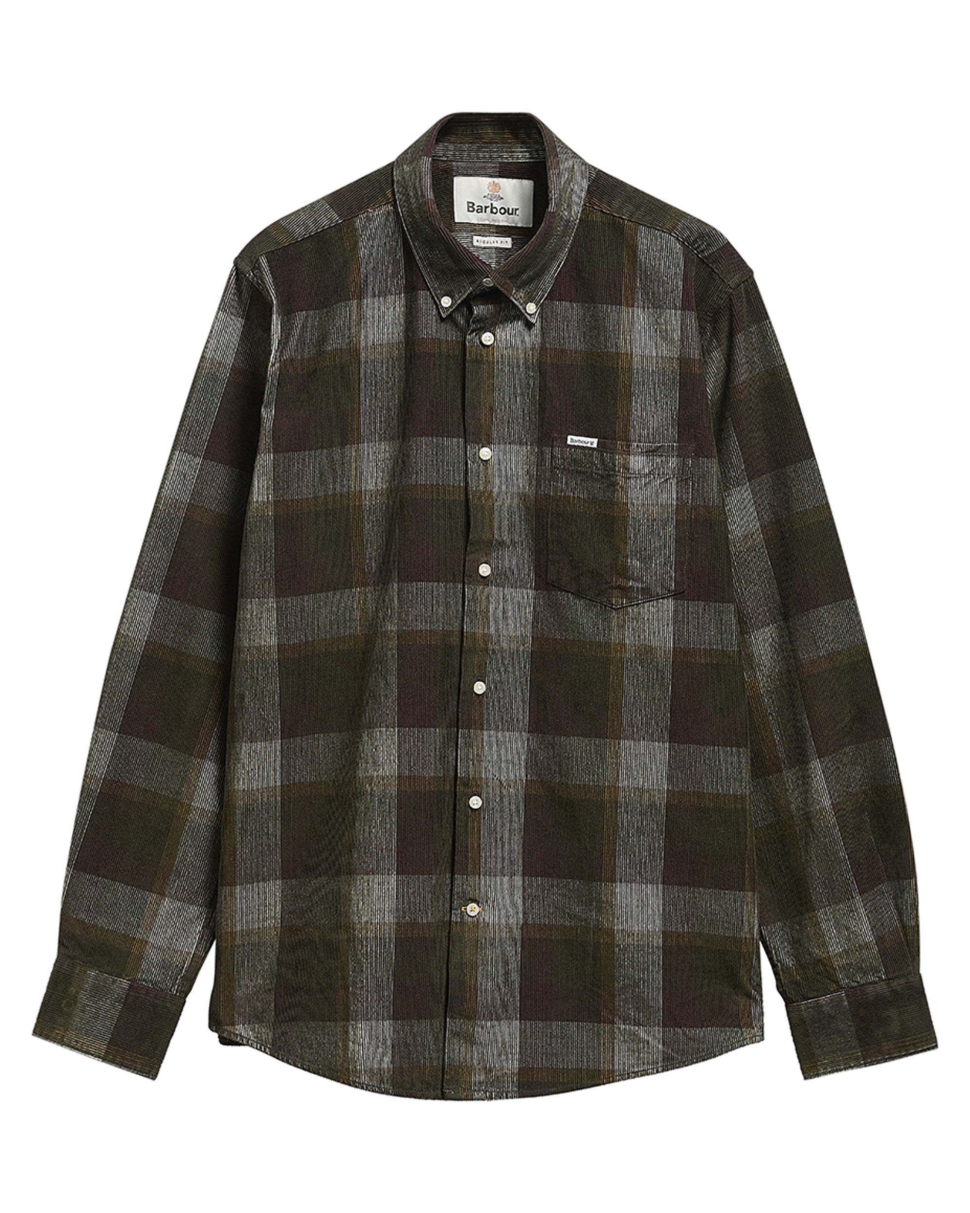Winston Regular Fit Checked Shirt - Olive