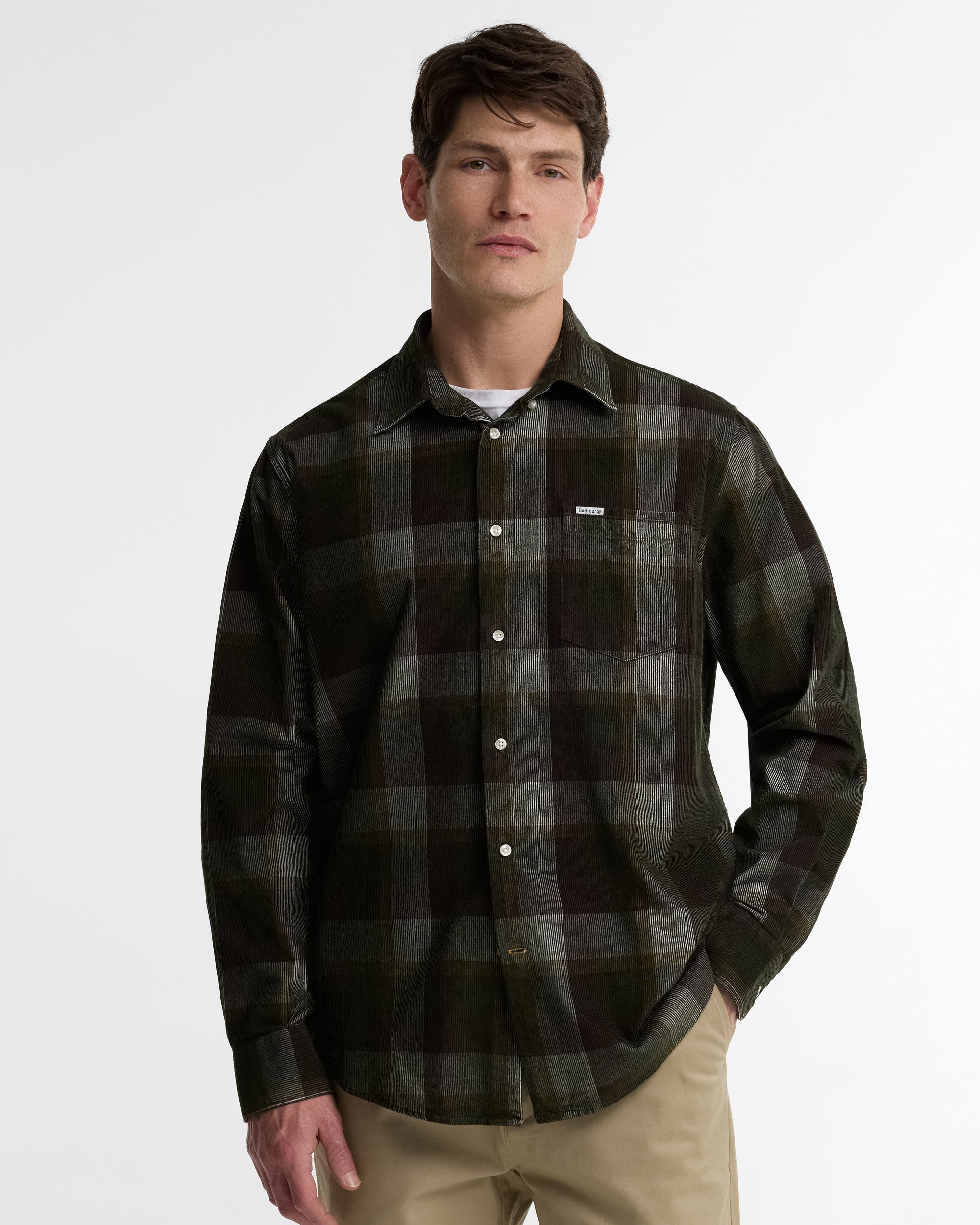 Winston Regular Fit Checked Shirt - Olive