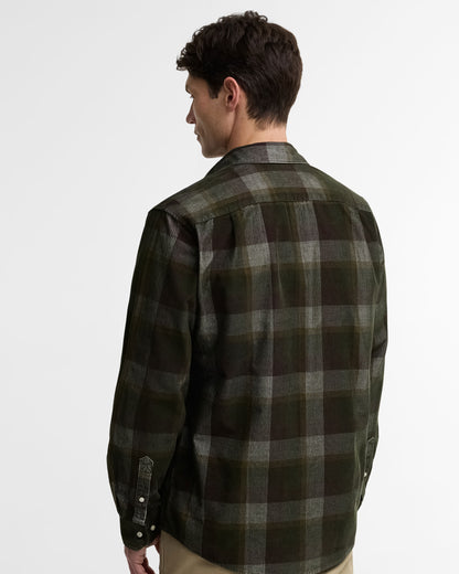 Winston Regular Fit Checked Shirt - Olive
