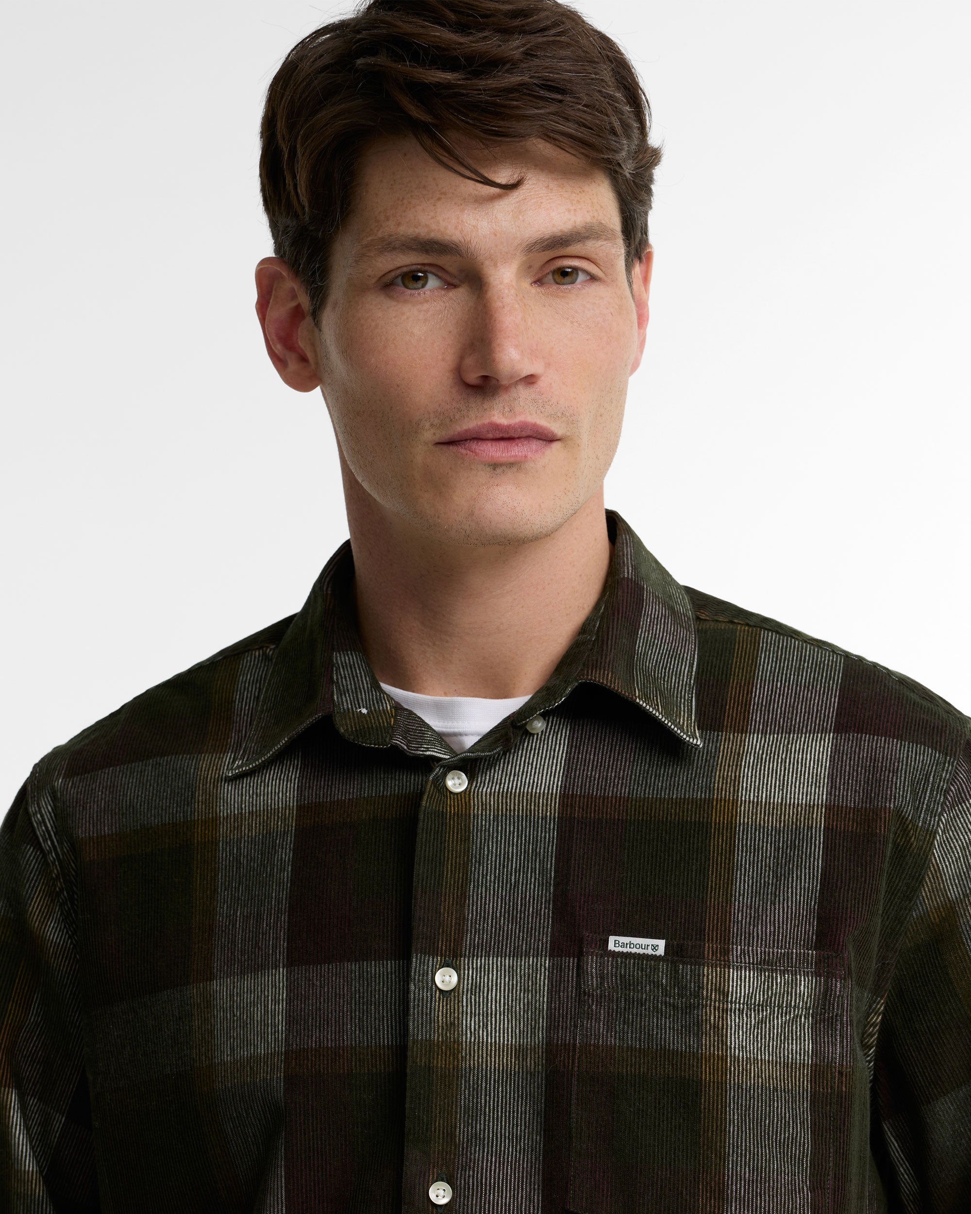 Winston Regular Fit Checked Shirt - Olive