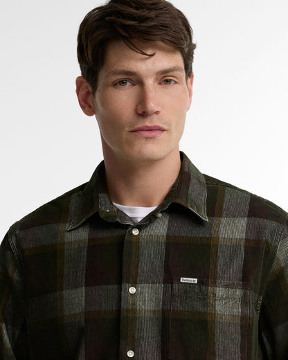 Winston Regular Fit Checked Shirt - Olive