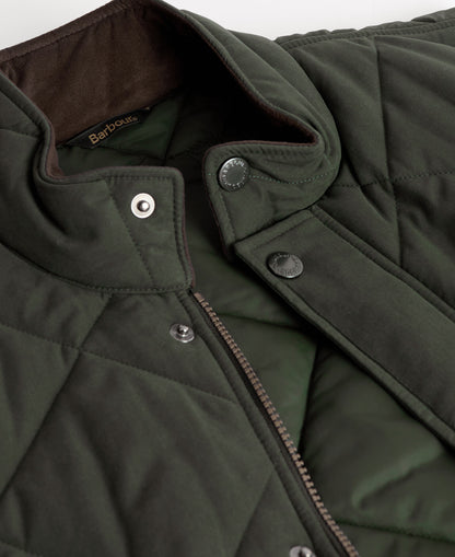 Winter Lowerdale Quilted Gilet - Dark Olive
