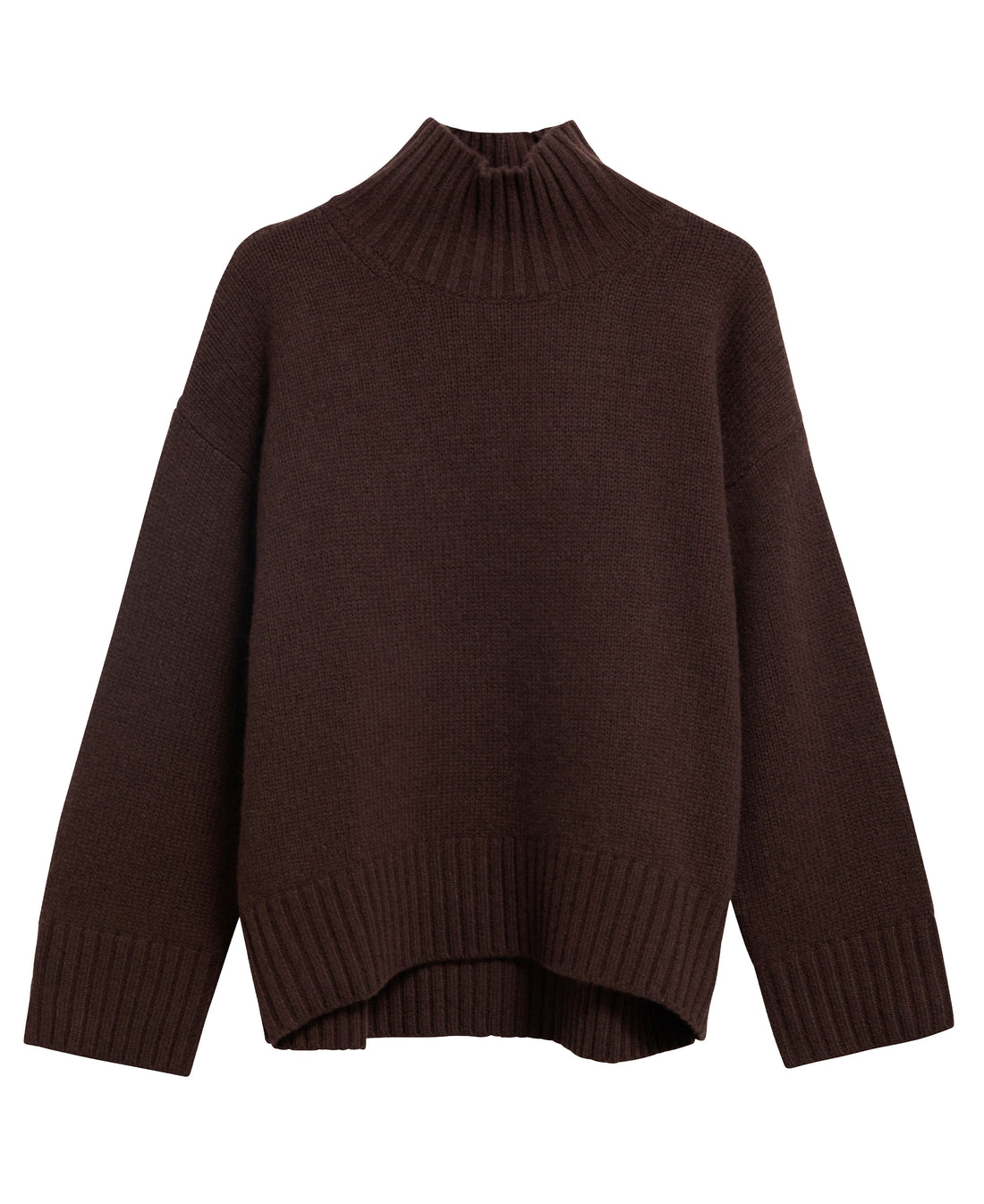 Woodhouse Cashmere Blend Funnel Neck Knitted Jumper - Rustic