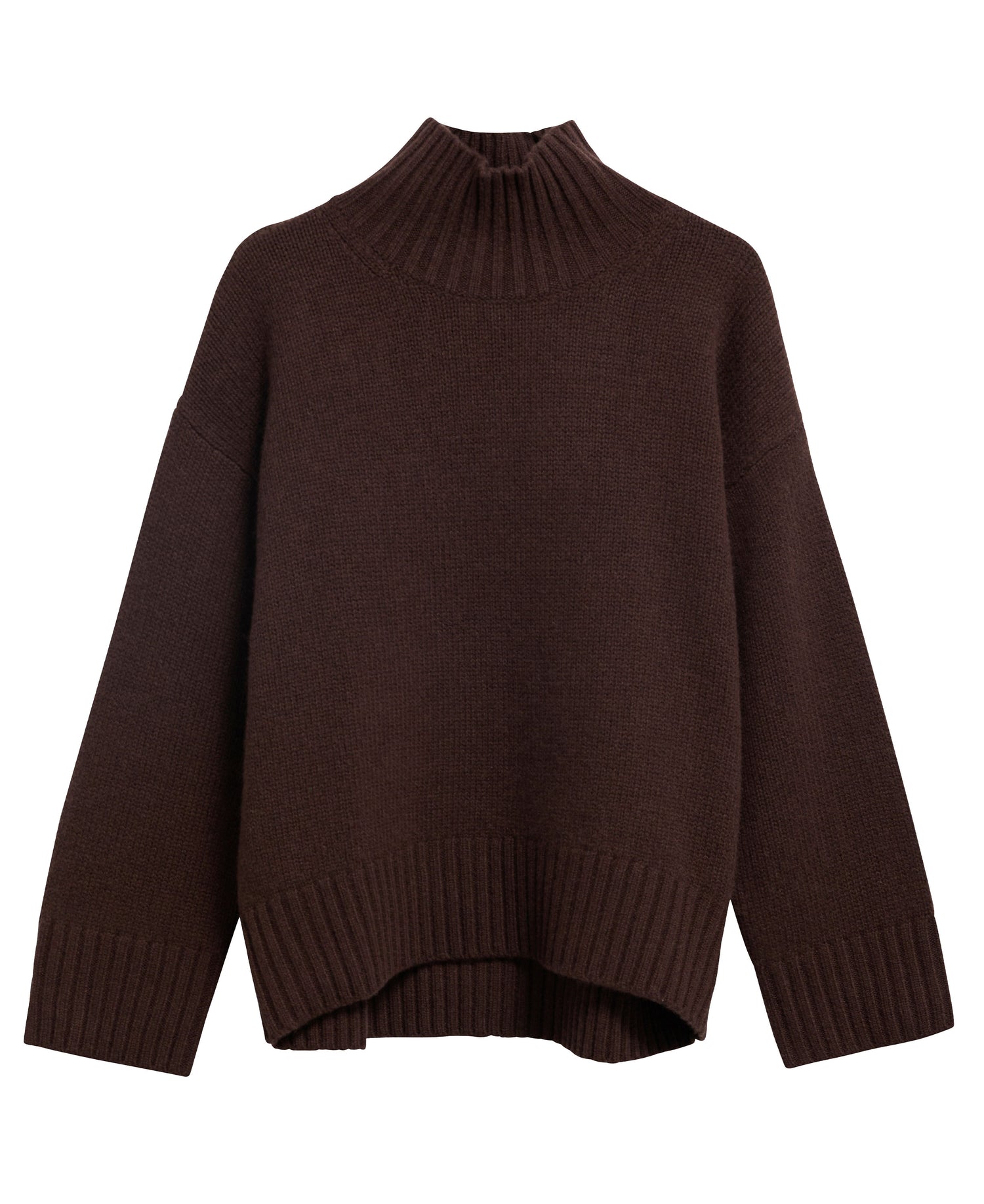 Woodhouse Cashmere Blend Funnel Neck Knitted Jumper - Rustic