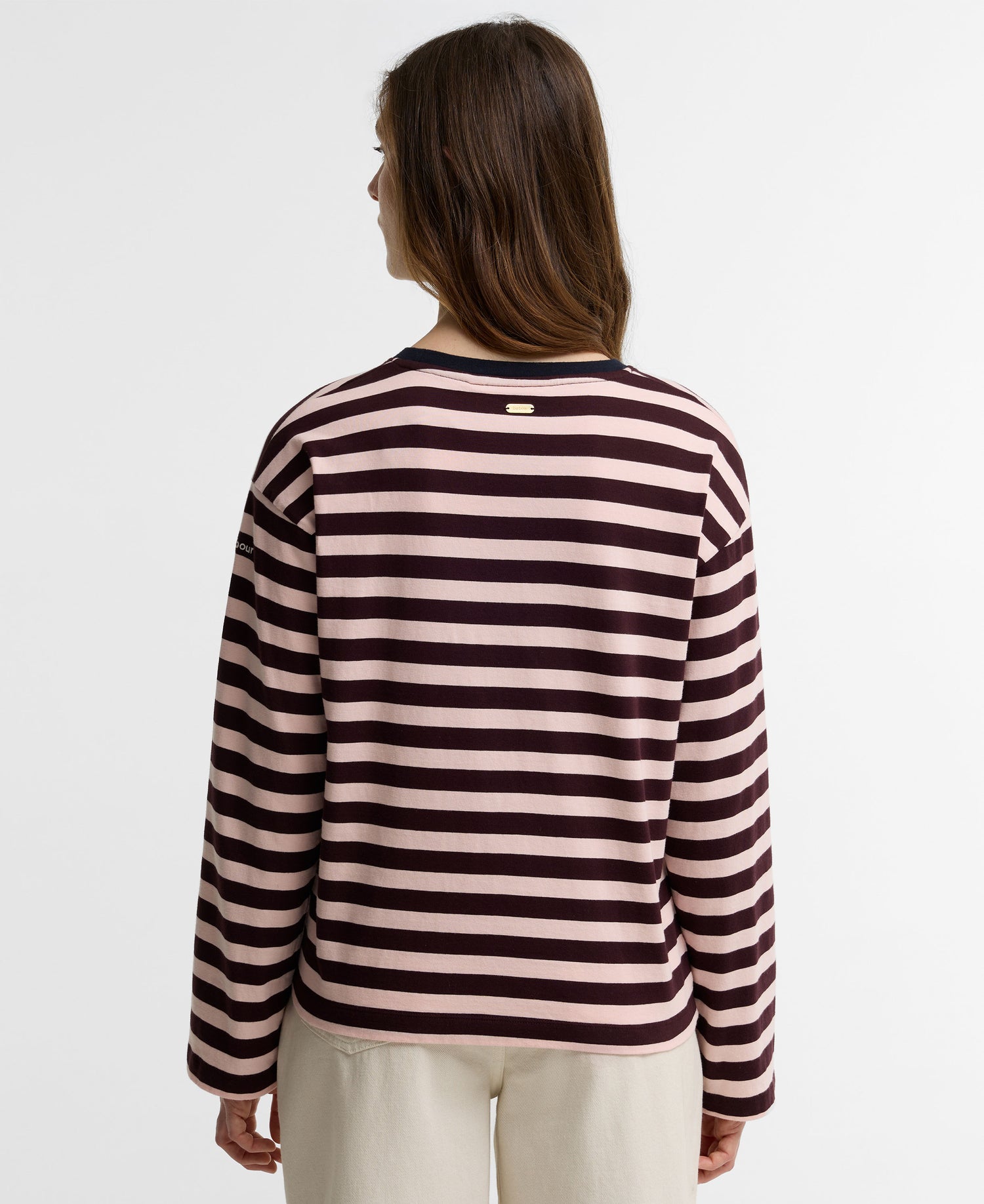 Woodhouse Striped Top - Fig/Pink Blush
