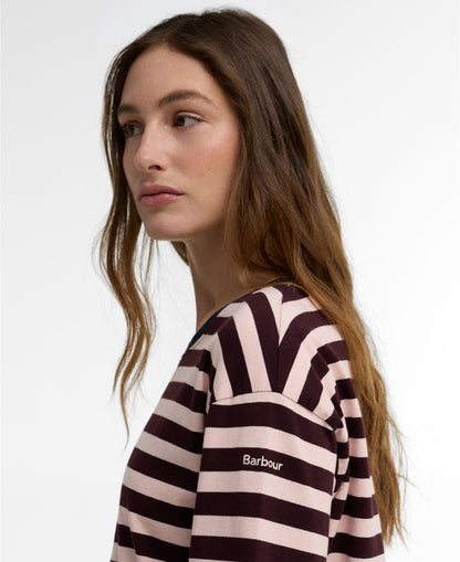 Woodhouse Striped Top - Fig/Pink Blush