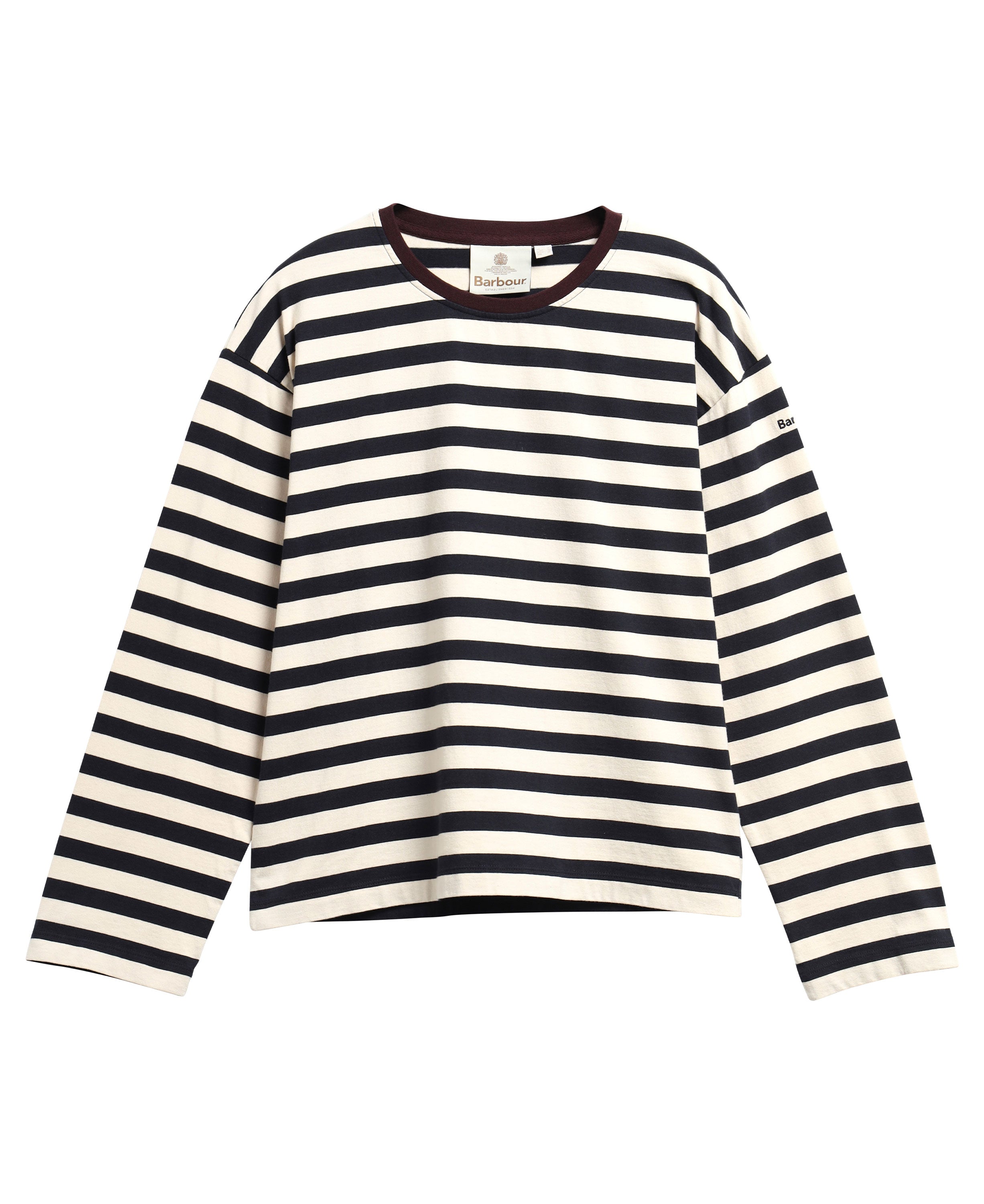 Woodhouse Striped Top - Dark Navy/Birch