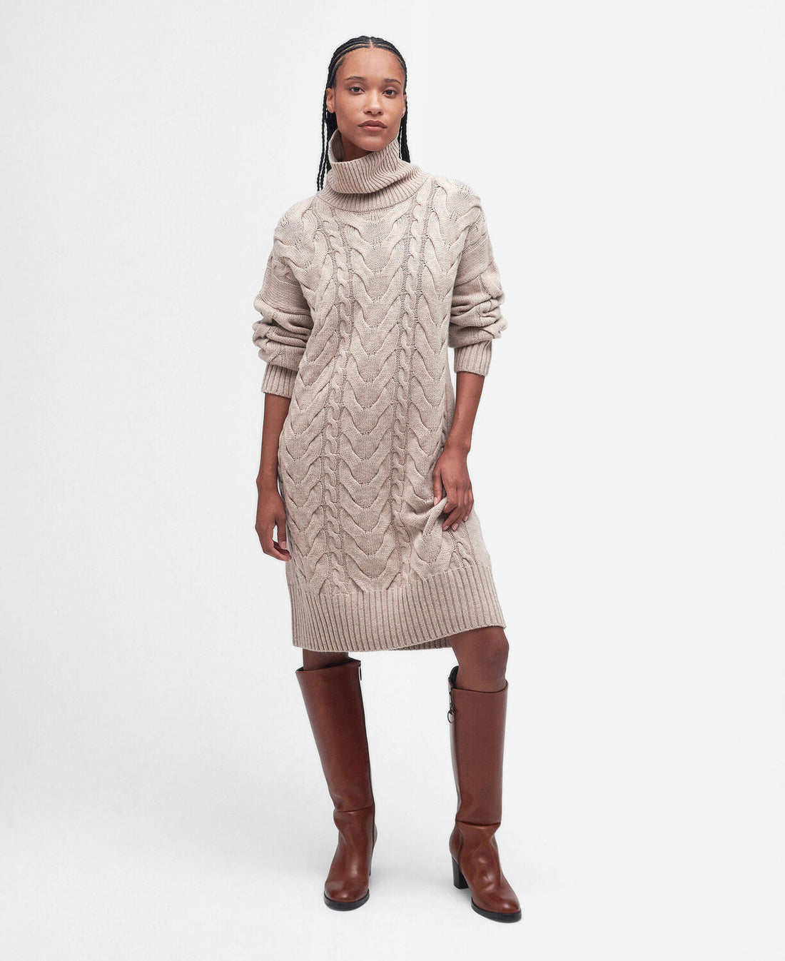 Woodlane Knitted Dress - Nougat