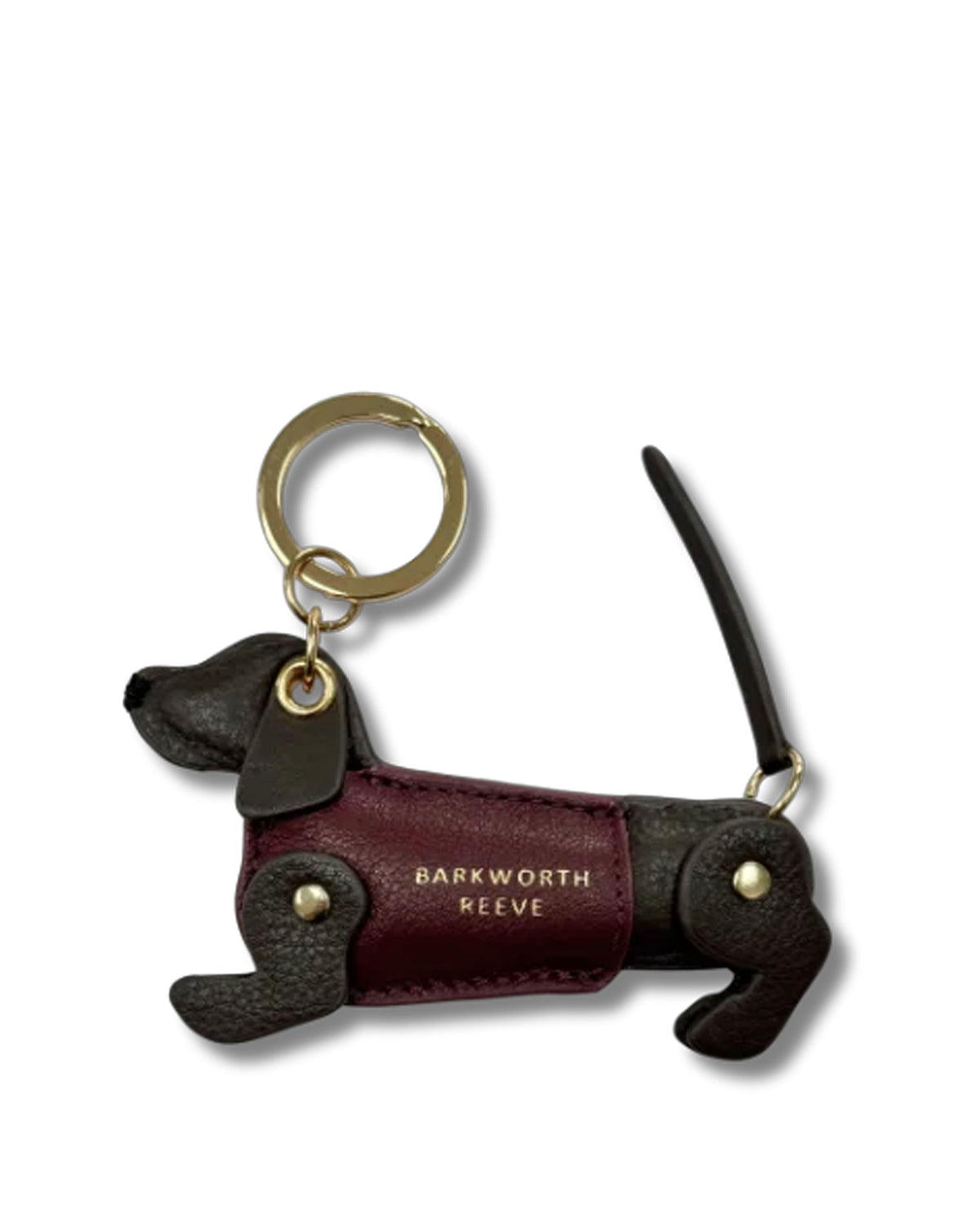 Bertie Keyring - Chocolate &amp; Pink