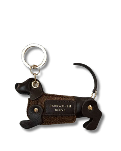Bertie Keyring - Chocolate &amp; Tweed