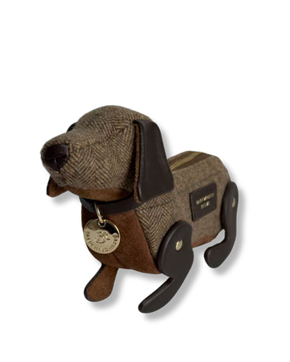 Doogle Purse - Tweed &amp; Tan Suede