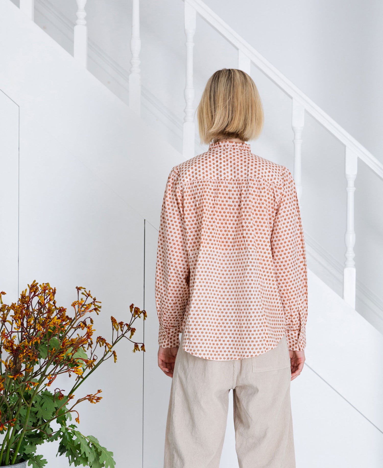 Anais Shirt - Cinnamon/Blush