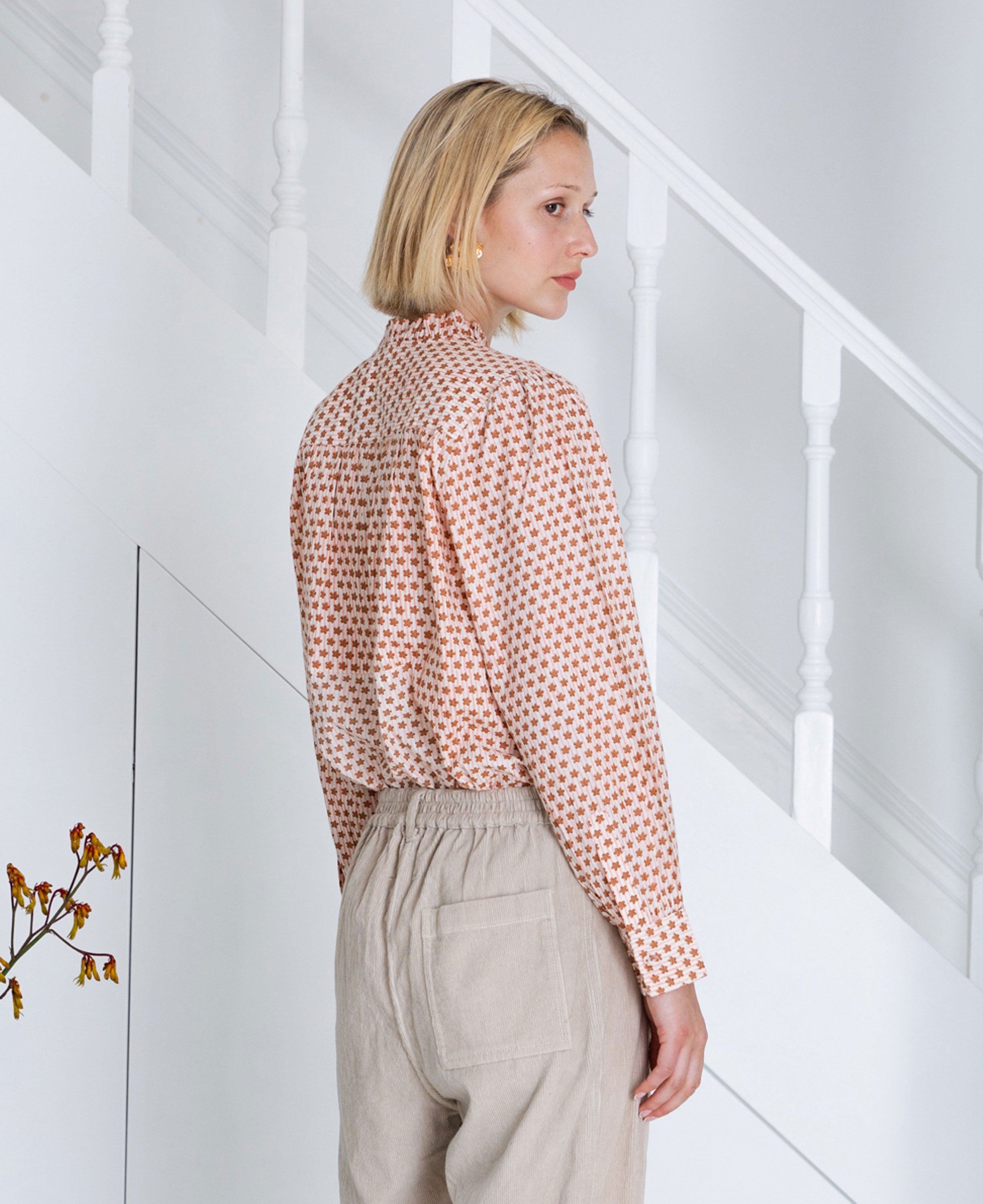 Anais Shirt - Cinnamon/Blush