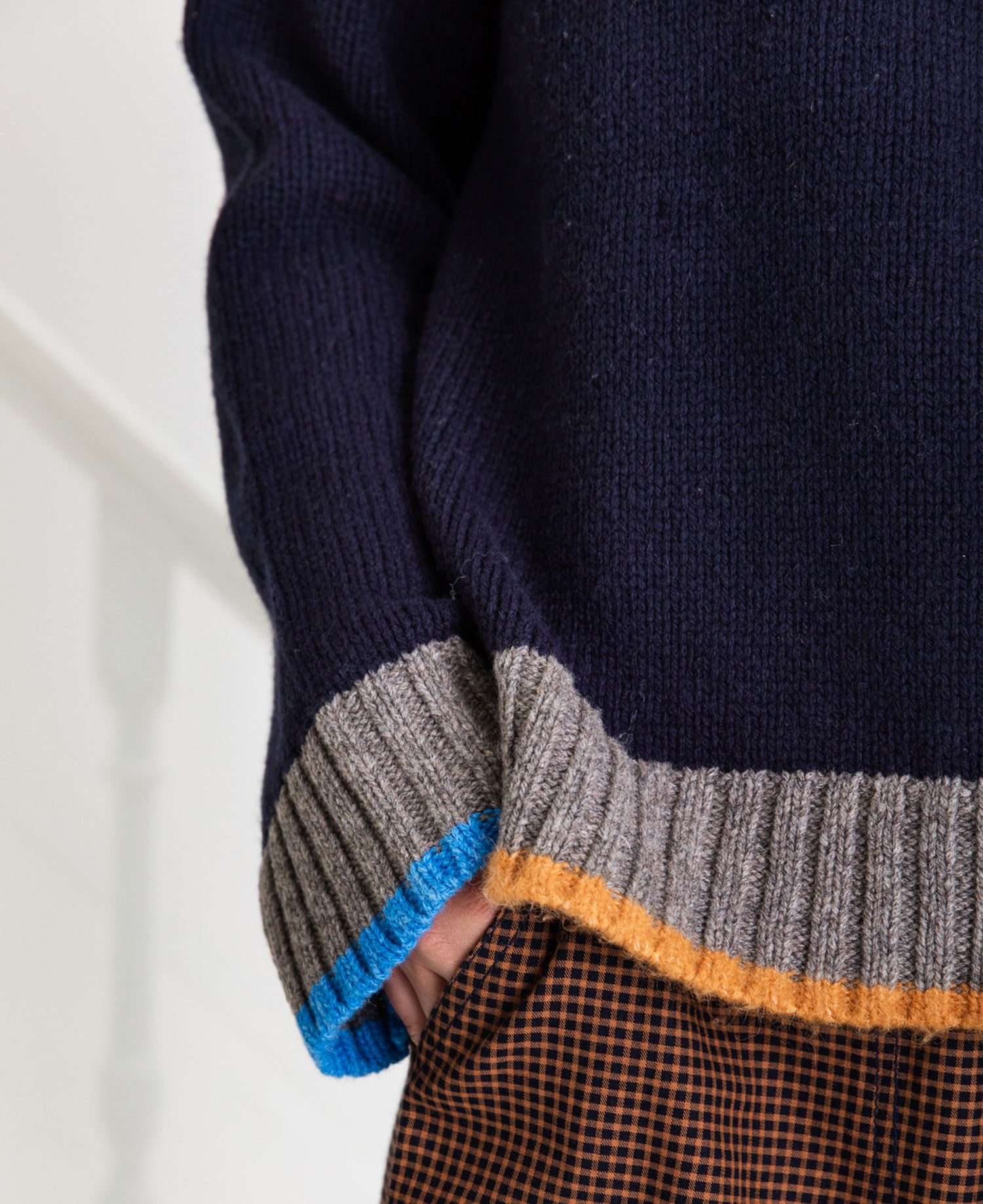 Bailey Roll Neck Jumper - Navy