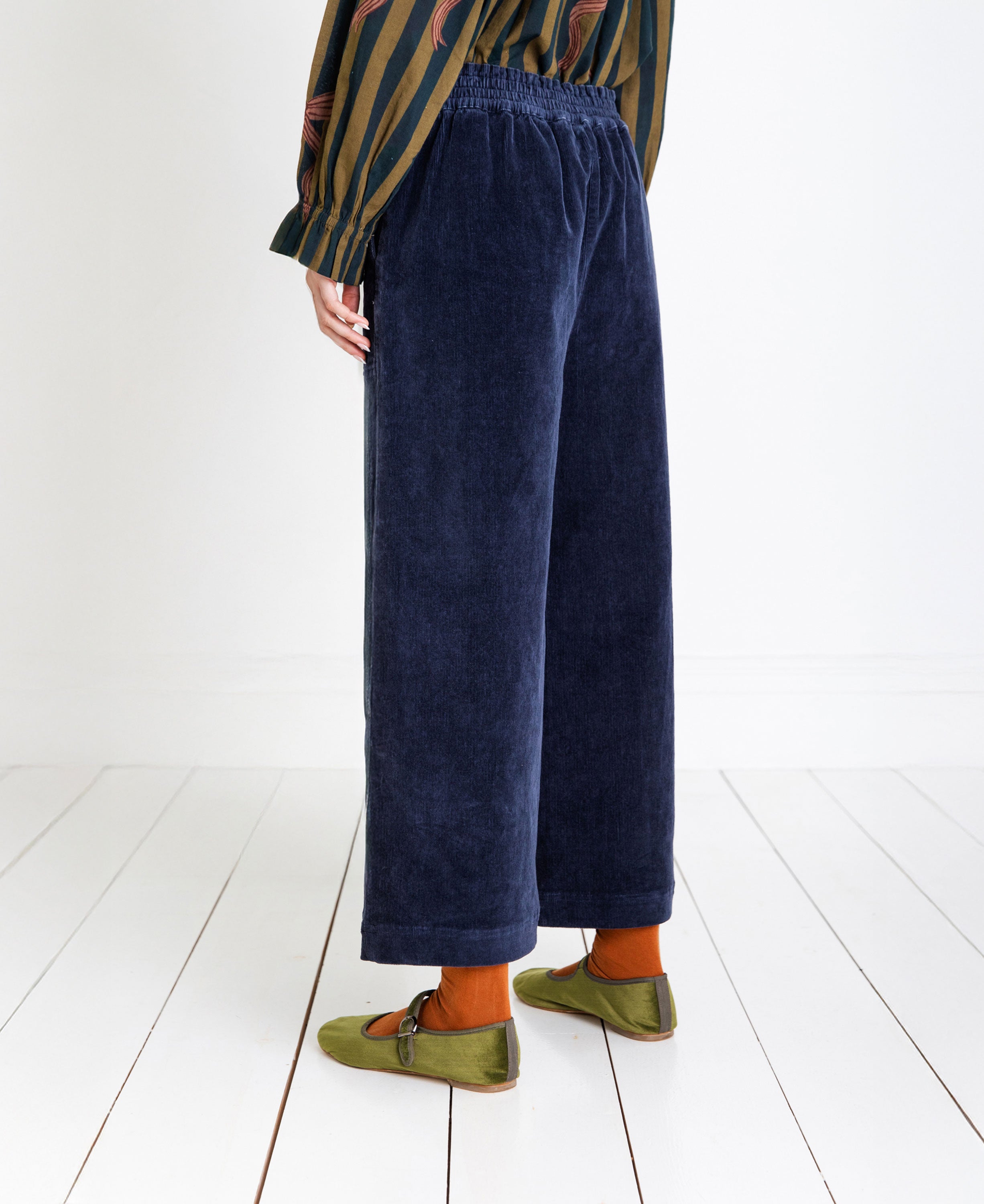 Bijou Wide Leg Trouser - Midnight Navy