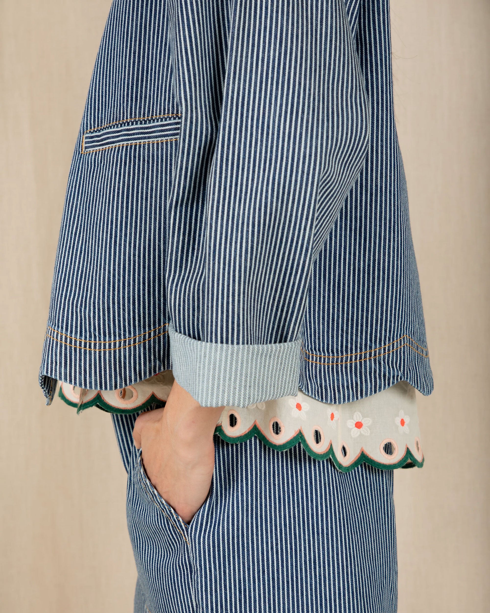 Marie Jacket - Ticking