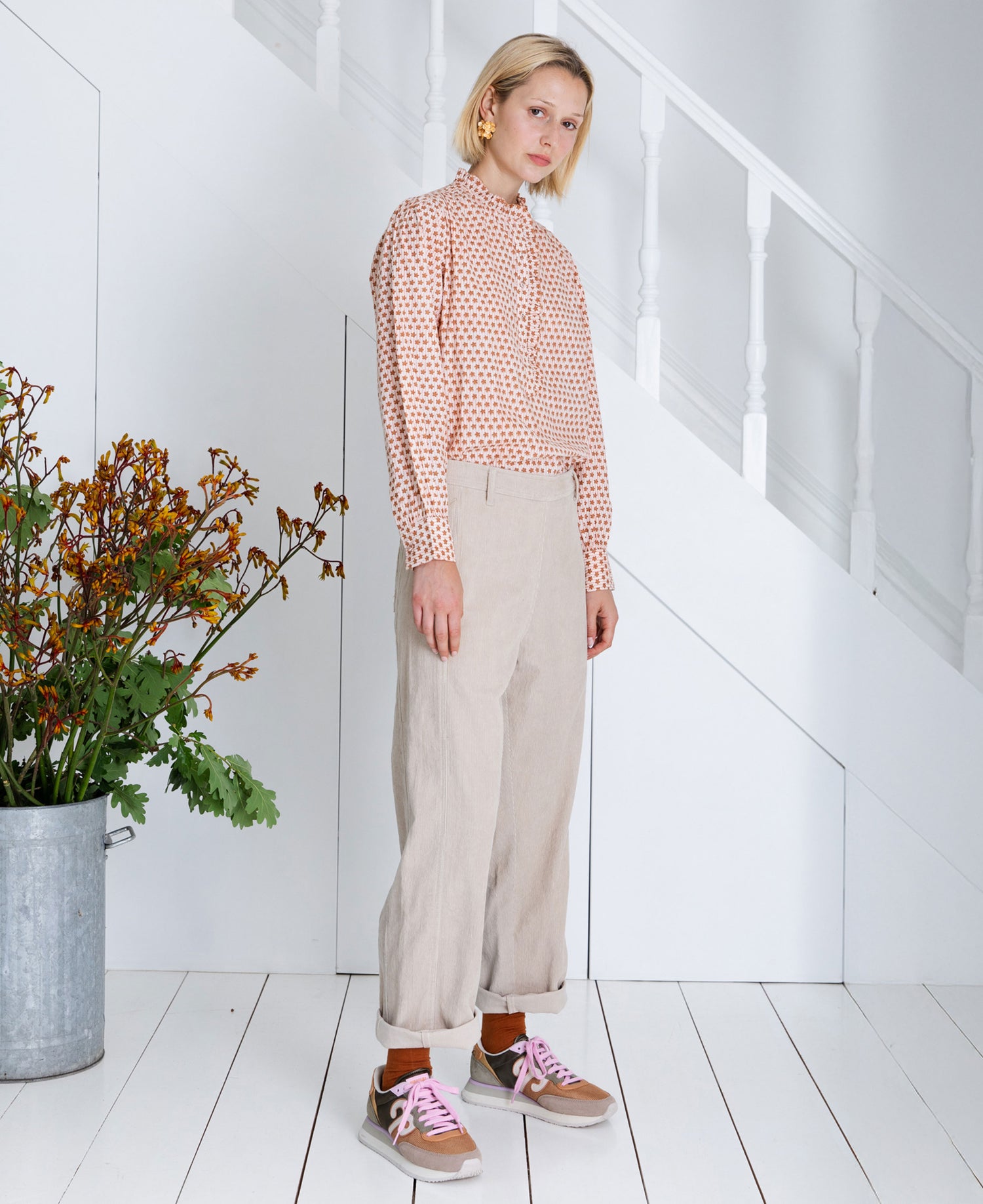 Nova Cord Trouser - Ecru