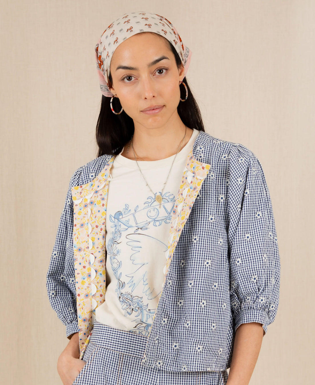 Vida Reversible Jacket - Navy/Lemon Zest