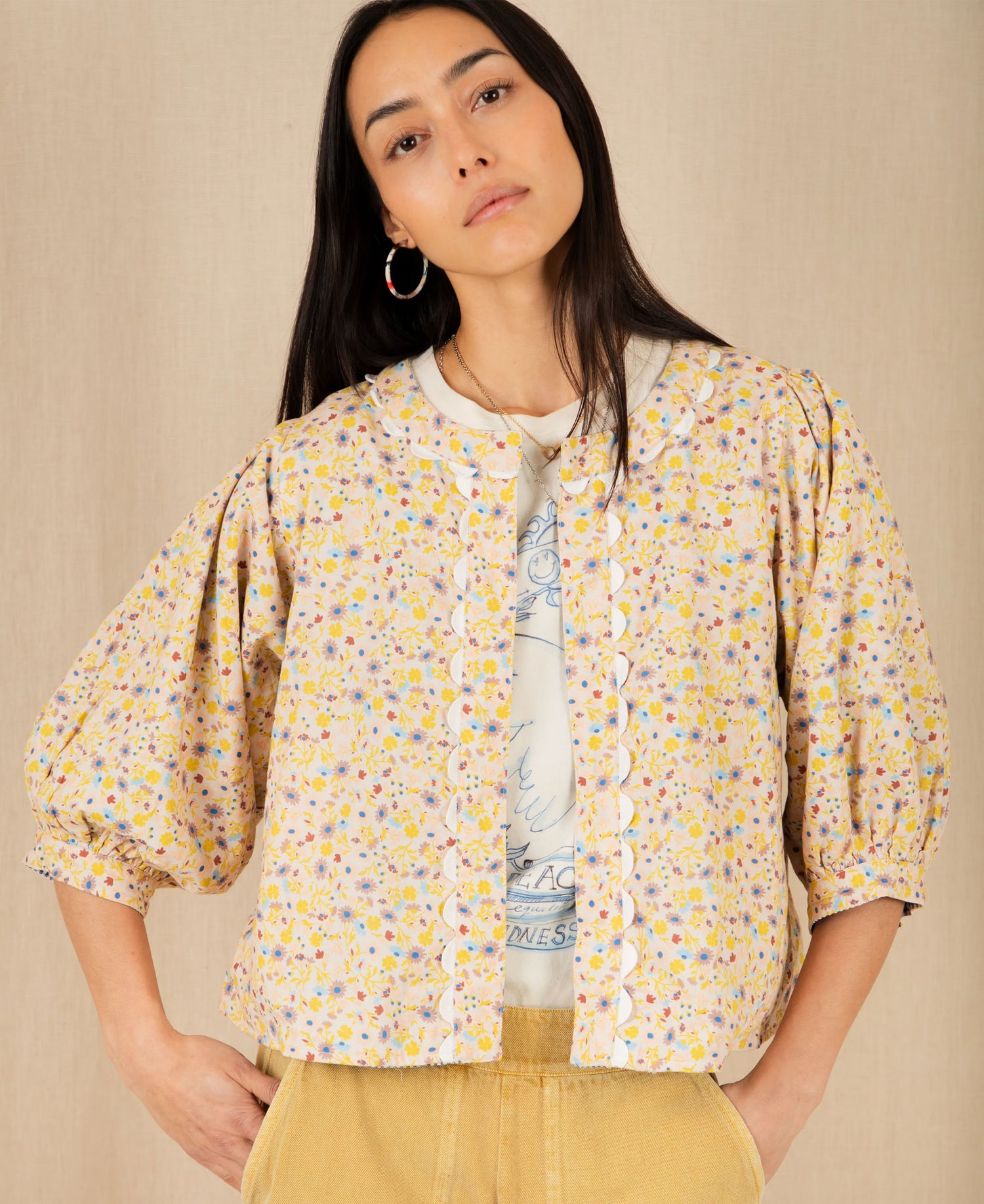 Vida Reversible Jacket - Navy/Lemon Zest