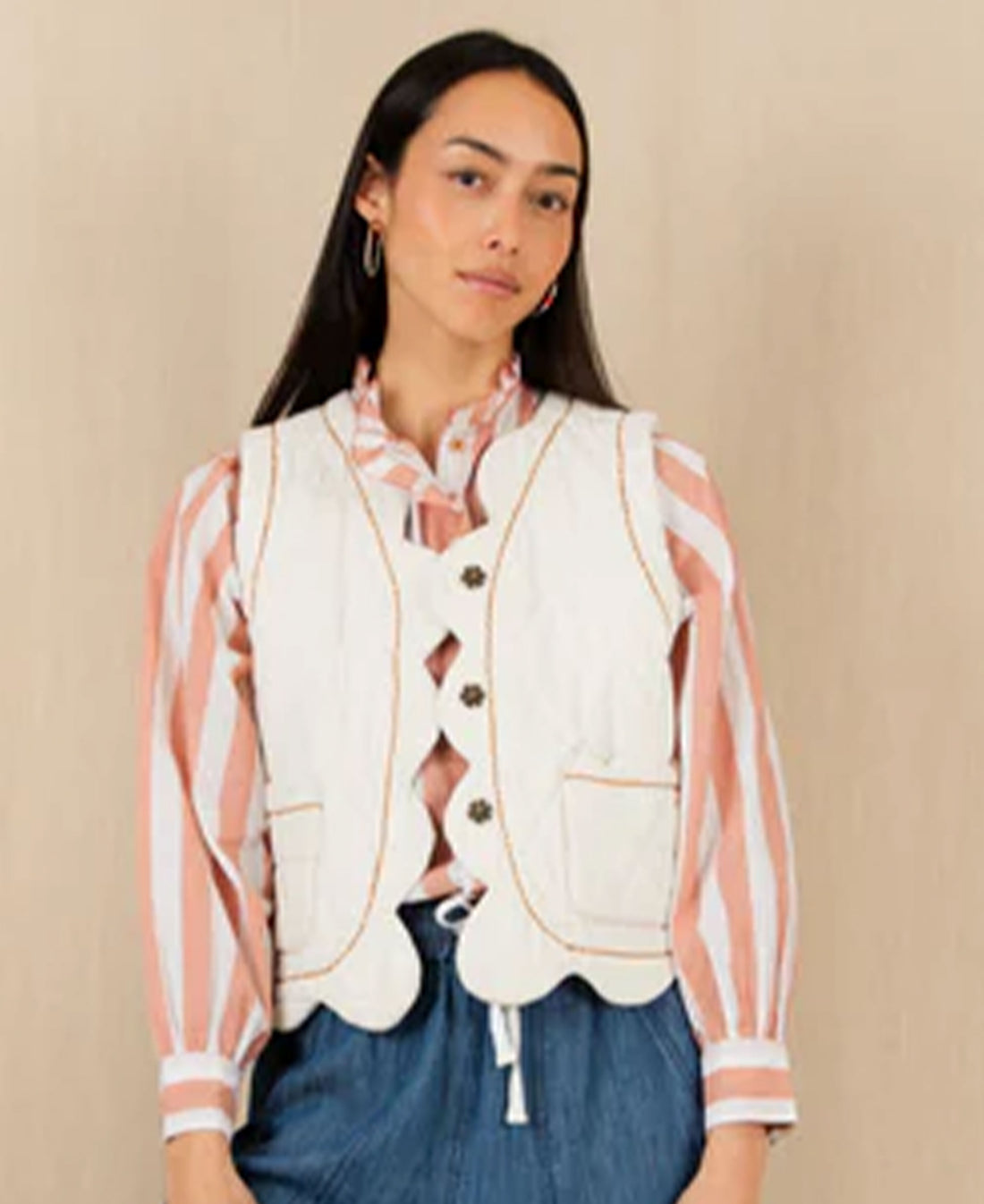 Estelle Gilet - Ecru