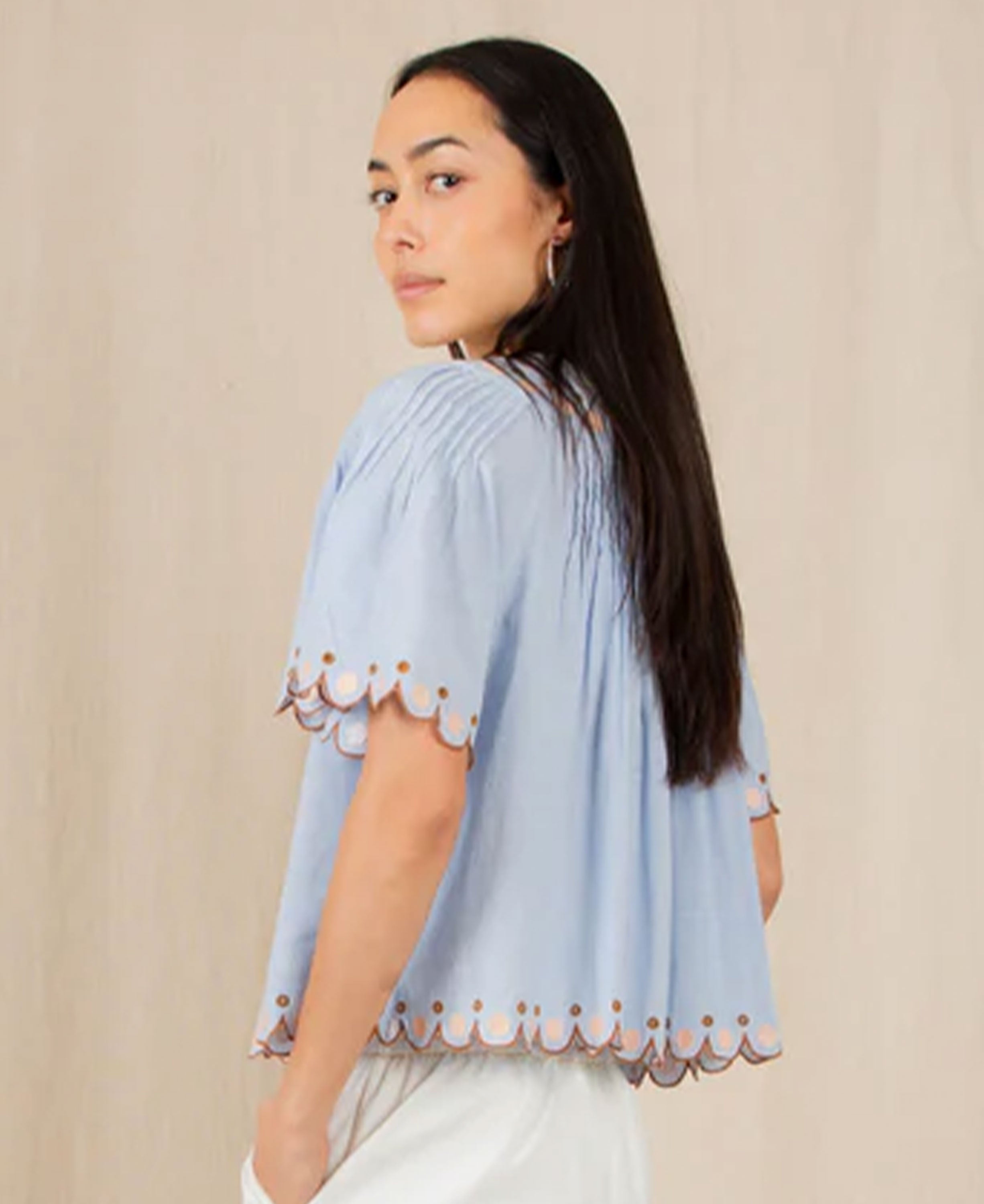 Flora Top - Blue