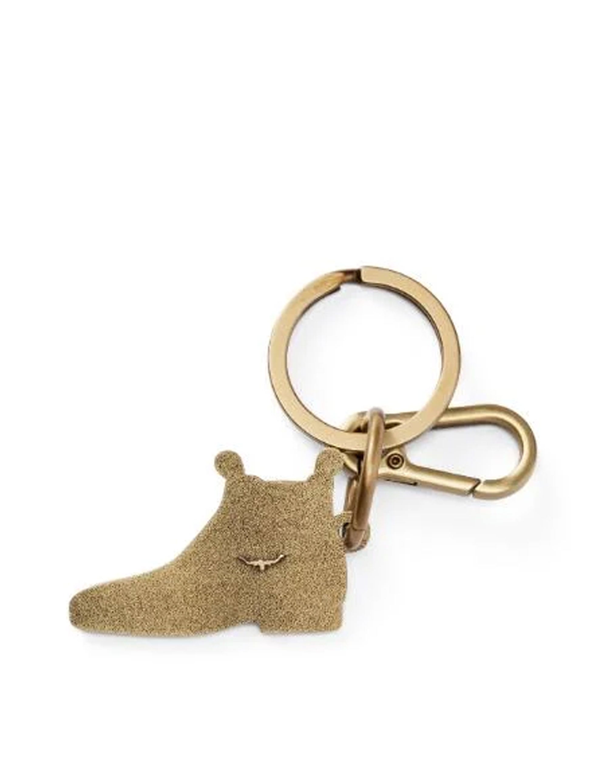 Boot Enamel Keyring - Chestnut