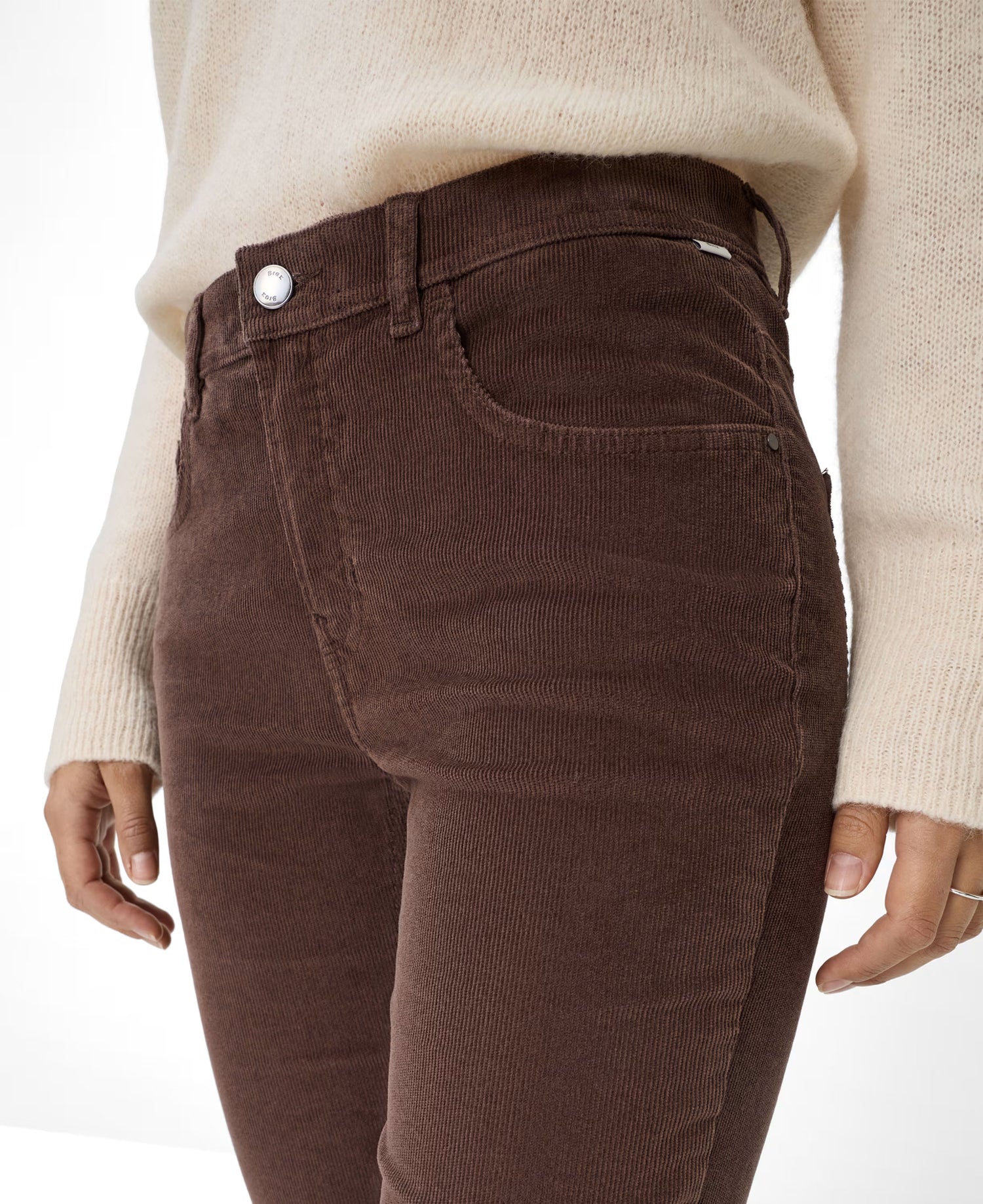 Mary Corduroy Trousers - Dark Chocolate
