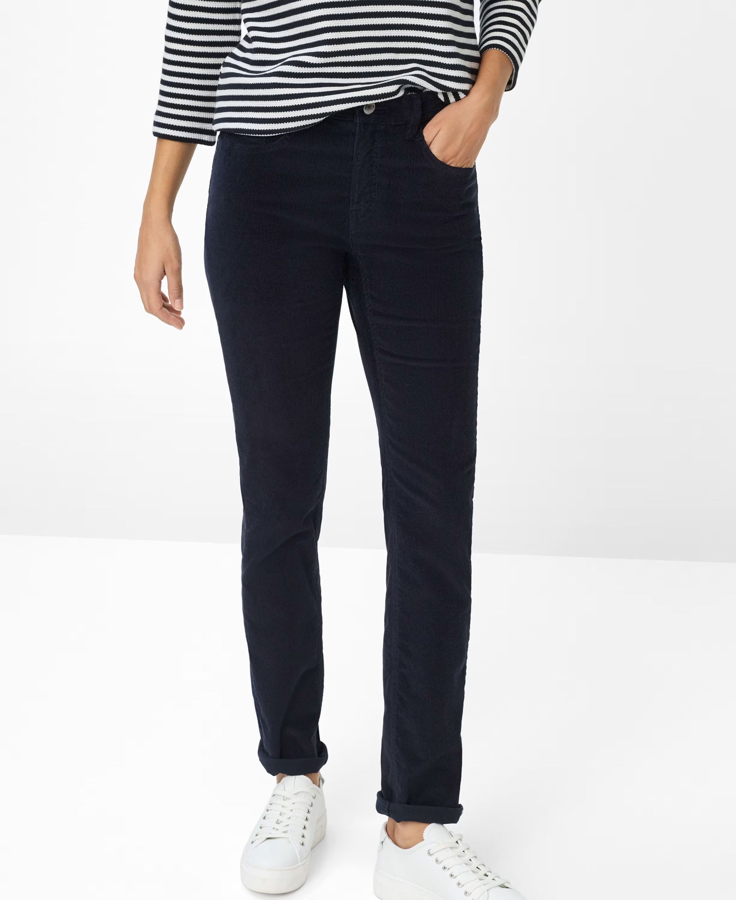 Mary Corduroy Trousers - Navy