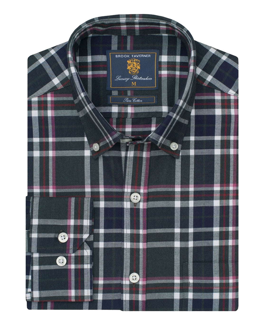 Melange Check Shirt - Dark Green