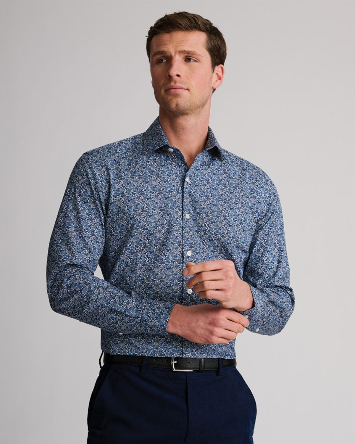 Ditsy Floral Shirt - Blue