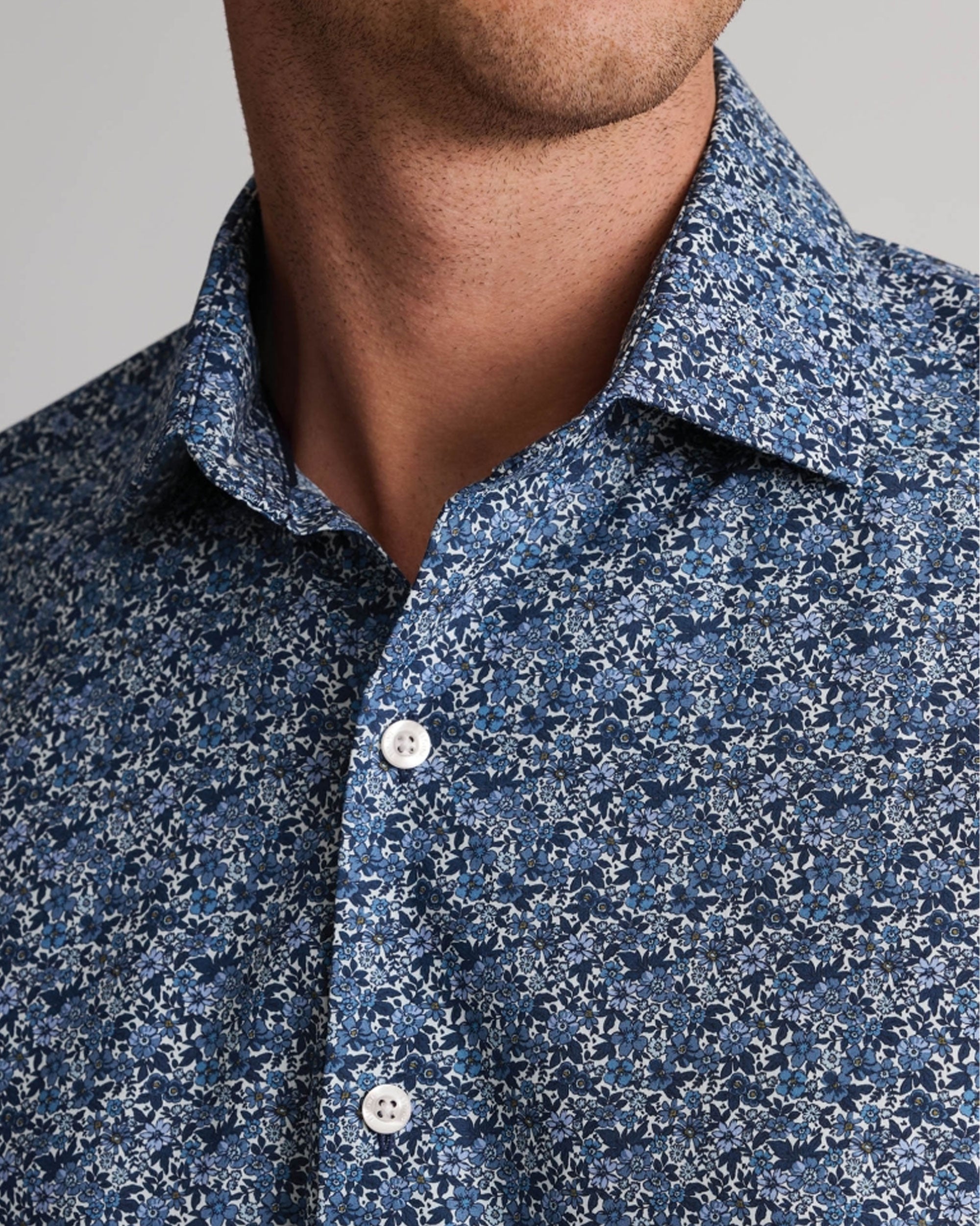 Ditsy Floral Shirt - Blue