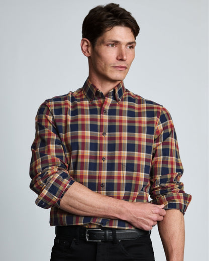 Herringbone Shirt - Navy
