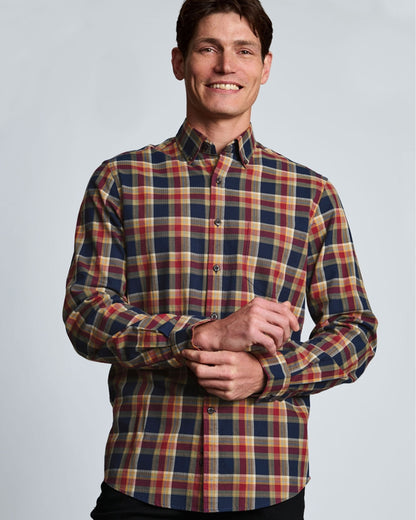 Herringbone Shirt - Navy