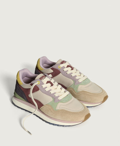 Brussels City Trainers - Cream/Pink/Blue