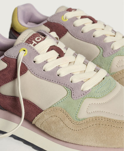 Brussels City Trainers - Cream/Pink/Blue