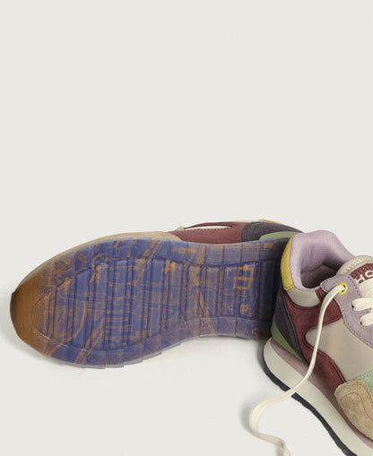 Brussels City Trainers - Cream/Pink/Blue