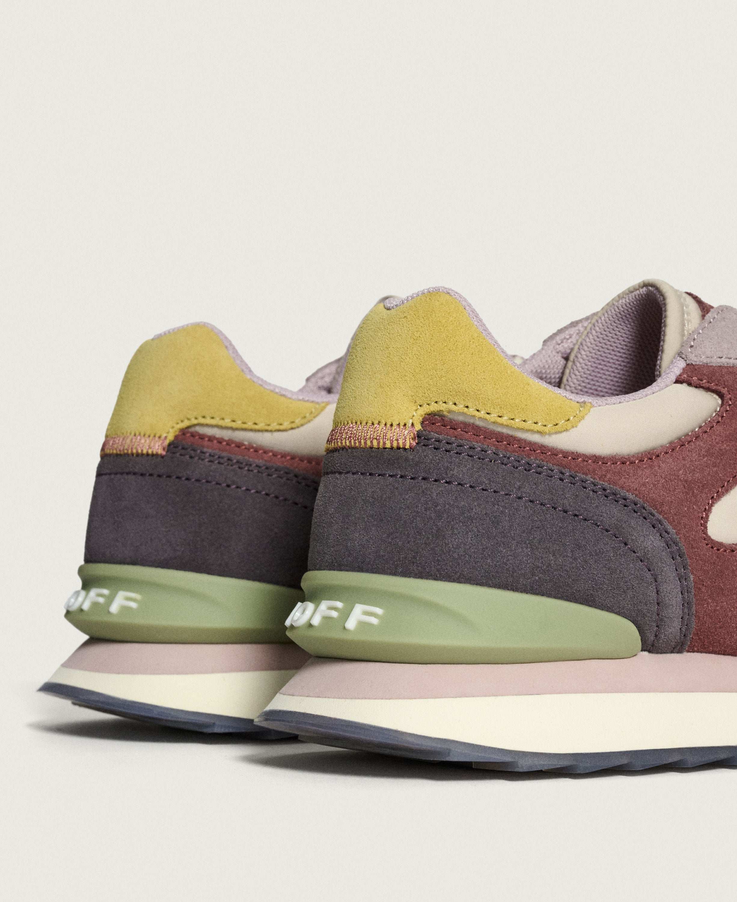 Brussels City Trainers - Cream/Pink/Blue