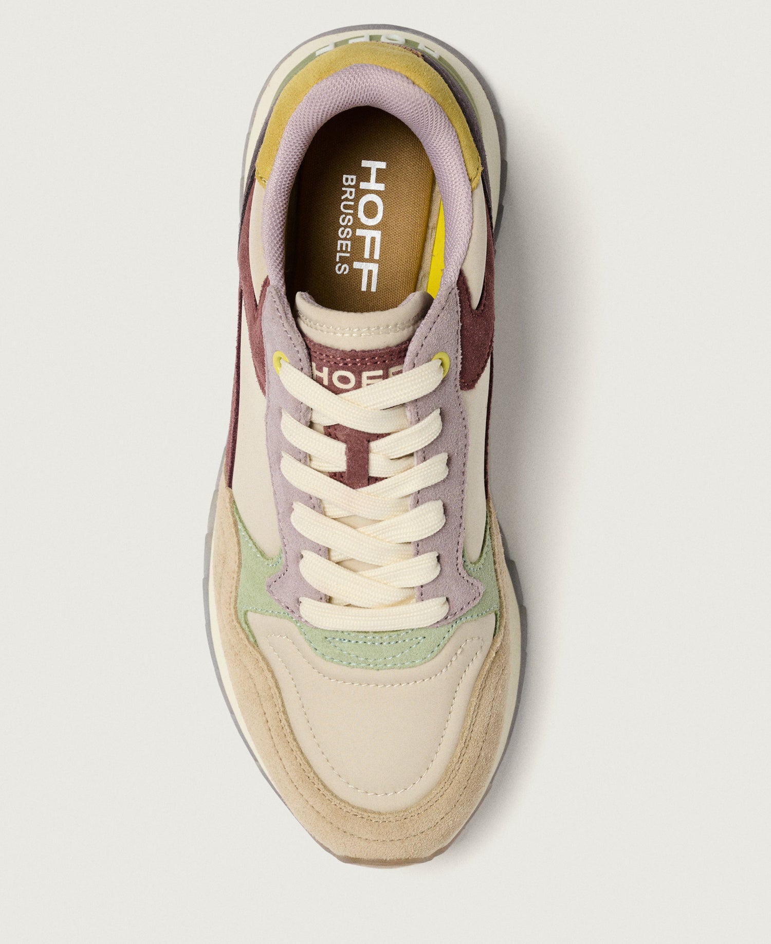 Brussels City Trainers - Cream/Pink/Blue