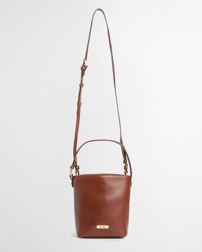 Cedar Mini Leather Bucket Bag - Brown