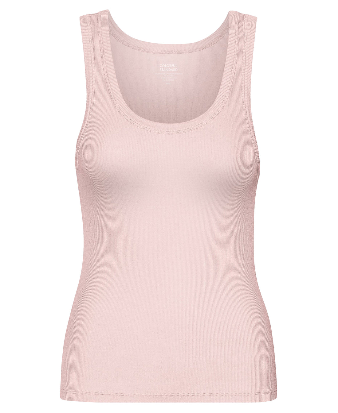 Organic Rib Tank Top - Faded Pink