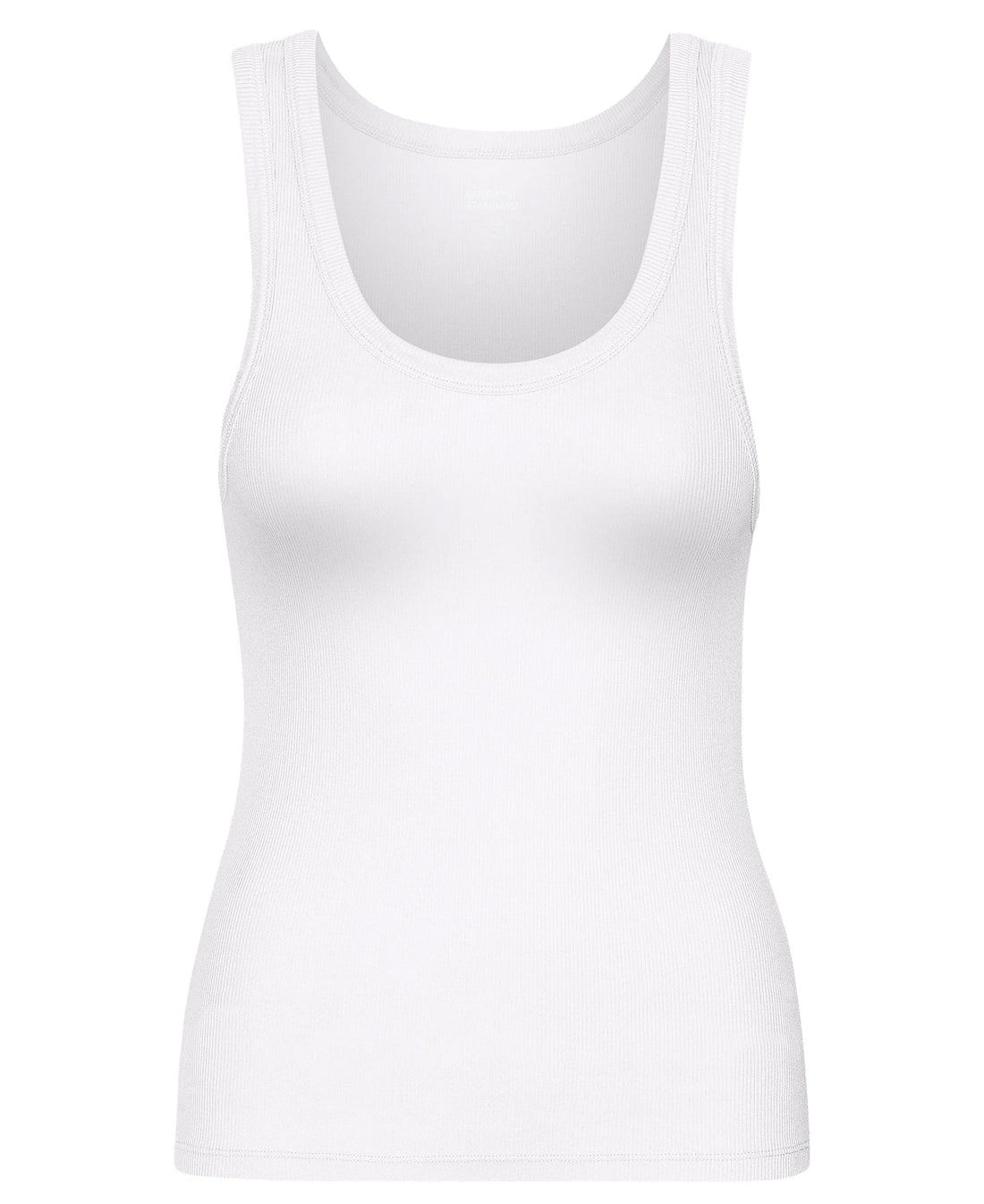 Organic Rib Tank Top - Optical White